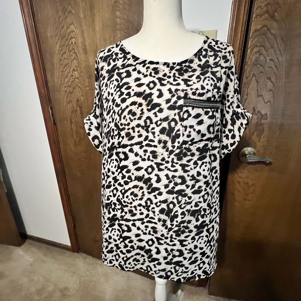 Leopard Print Women's Top
